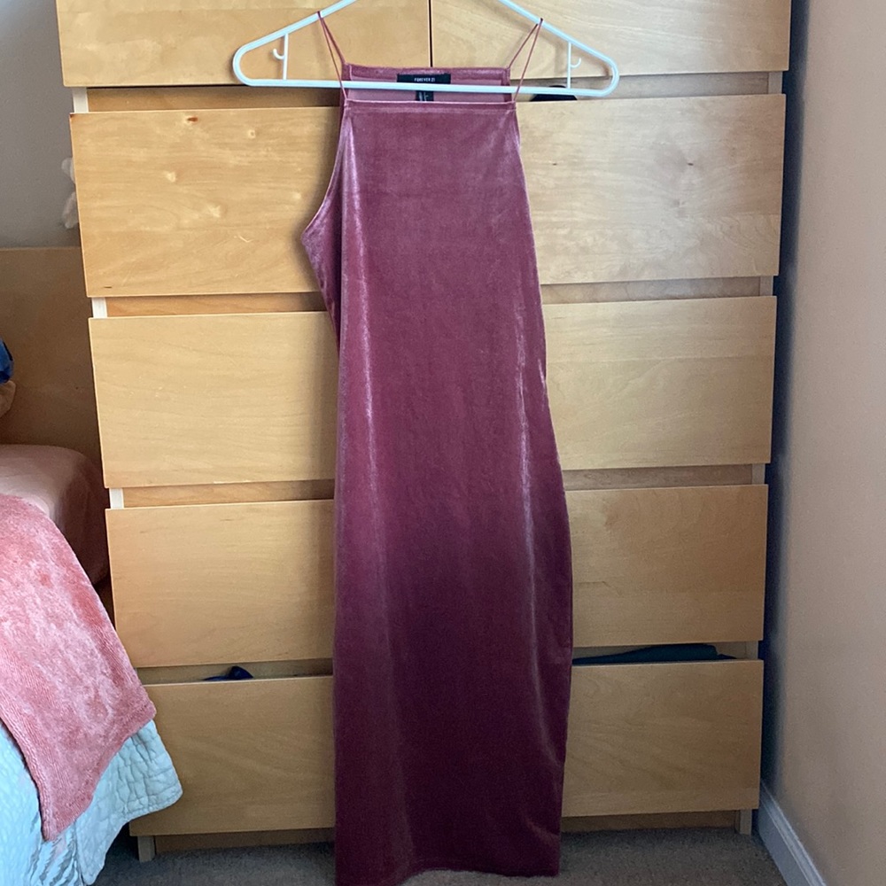 Velvet rose dress sz S